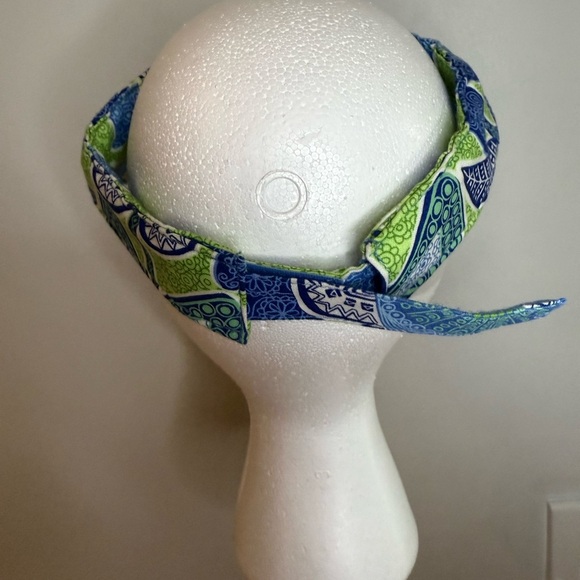 Vera Bradley Blue and Green Paisley Visor Hat - Picture 5 of 9